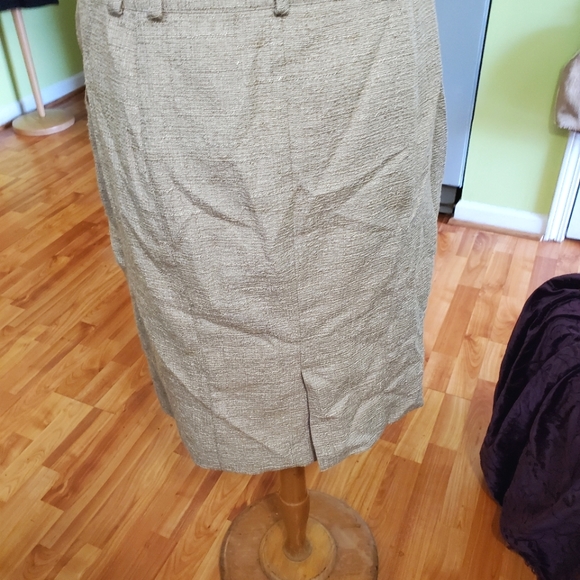 Blue Les Copains Textural Pencil Skirt - Picture 2 of 4